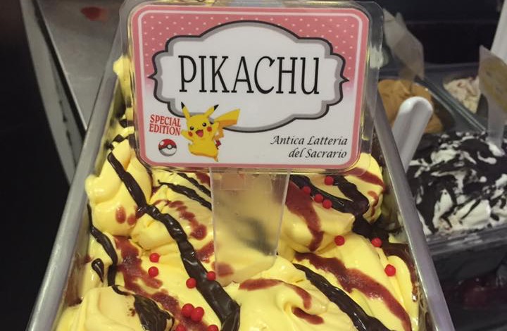 ร้านค้าแห่งหนึ่งทำไอศกรีมรสพิเศษชื่อรส ‘PIKACHU’