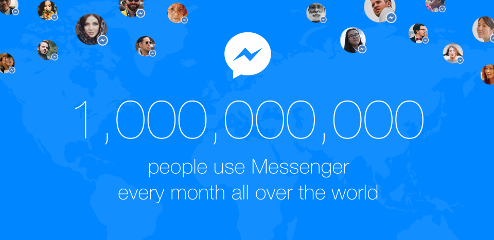 Facebook Messenger ฉลองยอดผู้ใช้งานพุ่งทะลุ 1 พันล้านคนต่อเดือน และเปิดเผยสถิติด้านต่างๆ