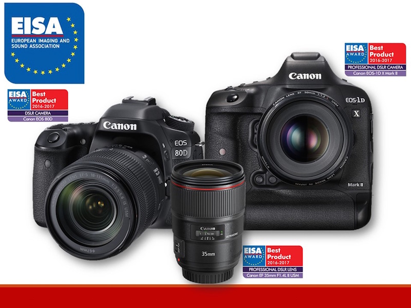 กล้องและเลนส์แคนนอน คว้า 3 รางวัล จาก “EISA” ปี 2016 – 2017 ไปครอง