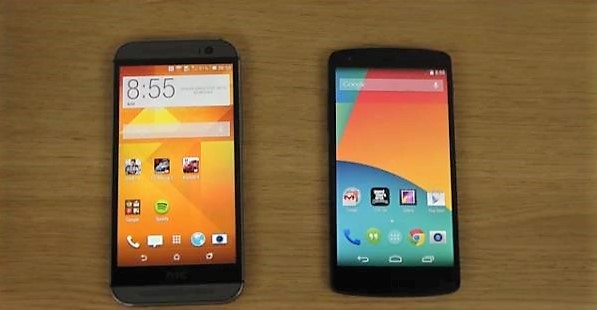 HTC-One-M8-vs-Nexus-5-speed-test-provides-winner