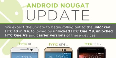 HTC ประกาศไทม์ไลน์อัพ Android 7.0 Nougat ออกมาแล้ว