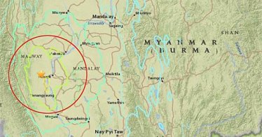 ใกล้มาก !! เกิดแผ่นดินไหว 6.8 แมกนิจูดที่พม่า อยู่ตึกสูงรู้สึกได้ทันที