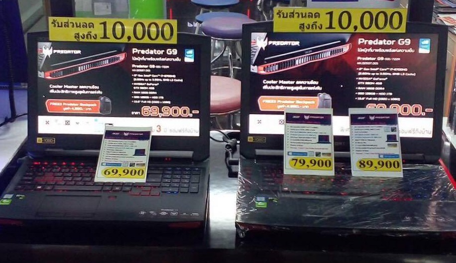 ชี้เป้า Gaming Notebook Predator G9 ลด 10,000฿ ทุกรุ่น !!