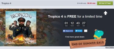 Humblebundle แจกฟรีเกมสร้างเกาะสุดแนว Tropico 4 หมดเขต 10 ก.ย. นี้ !!