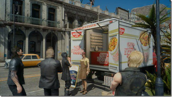พบโฆษณาสินค้า Nissin Cup Noodle สุดเนียนในเกม Final Fantasy XV ที่มาในรูปแบบ Side Quest!