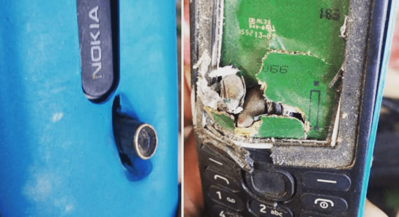 Nokia Phone stop a bullet 01