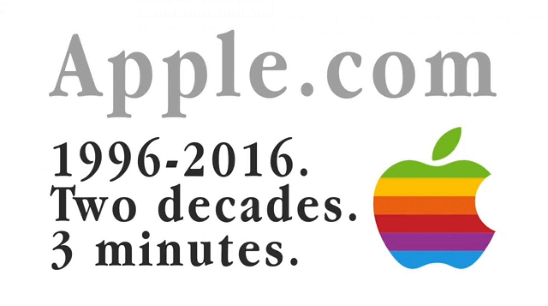 YouTuber รายหนึ่ง ทำคลิปรวมภาพความเปลี่ยนแปลงของเว็บไซต์ Apple ในช่วง 20 ปีที่ผ่านมา