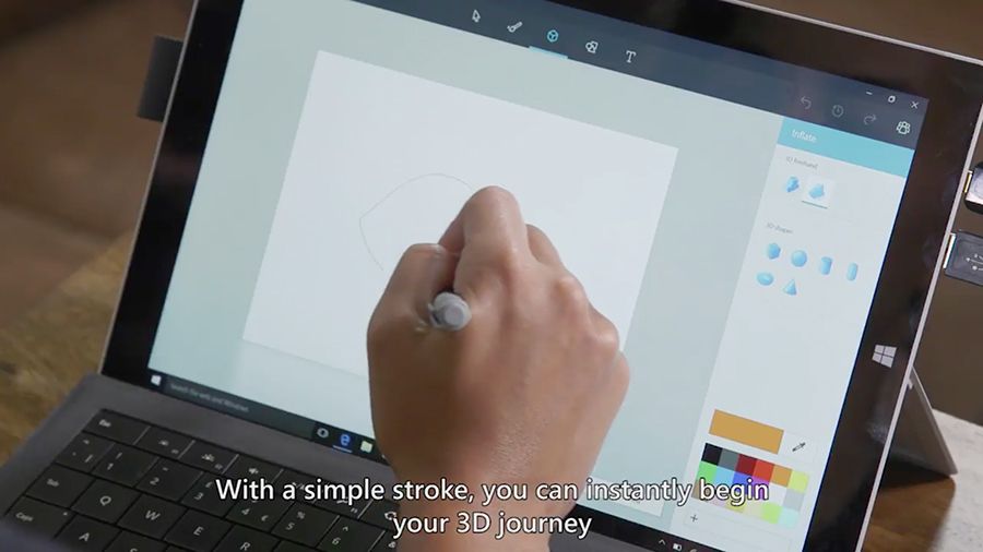 Microsoft จ่ออัพเลเวลโปรแกรม Paint ใน Windows 10 สร้างงาน 3D ได้