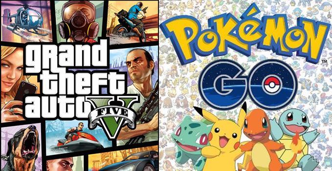 เกม GTA 5 , minecraft , Pokemon GO เป็นเกมยอดนิยมใน 25 ประเทศ (รวมทั้งไทย)