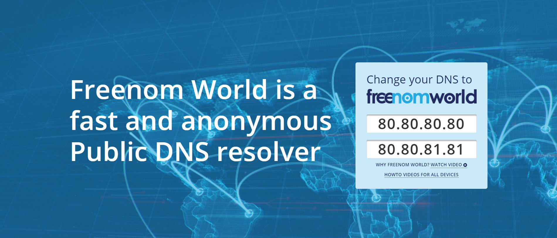 Freenom World ทางเลือกใหม่สำหรับบริการ DNS นอกจาก Google