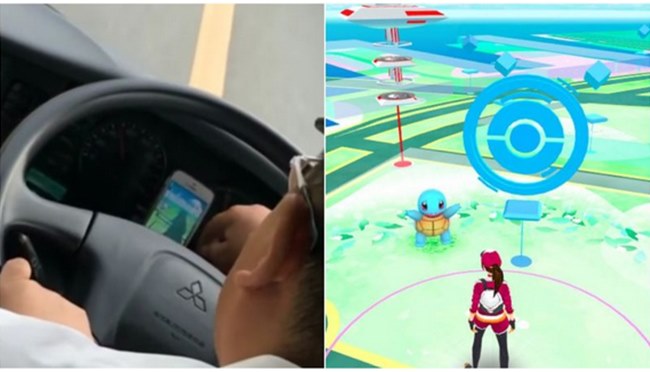 งานเข้า เมื่อคนขับรถบัสเล่น Pokemon GO ขณะขับรถ