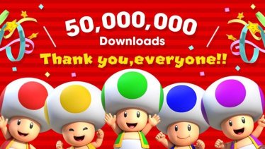 เกม Super Mario Run ยอดคนโหลดทะลุ 50 ล้านแล้ว พร้อมแจก Toad Rally tickets ฟรีเพื่อฉลอง
