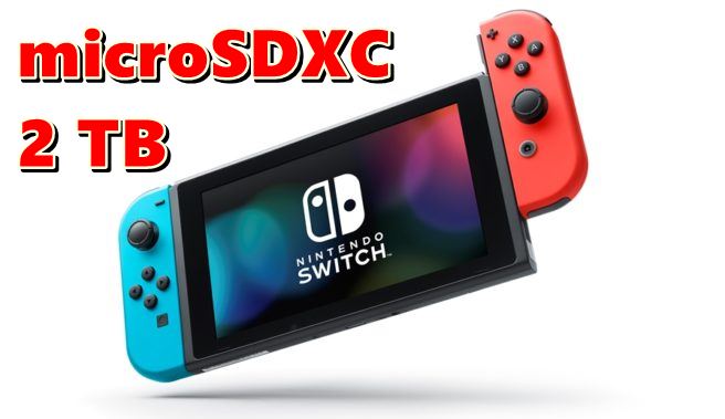 เครื่องเกม Nintendo Switch รองรับ microSDXC ความจุสูงสุด 2TB