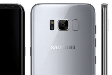 ภาพเรนเดอร์ (อย่างไม่เป็นทางการ) ของ Samsung Galaxy S8 ที่อ้างอิงจากข้อมูลที่หลุดออกมา