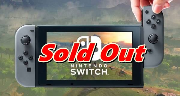 เครื่อง Nintendo Switch ยอดจองเต็มหมดในร้าน Gamestop