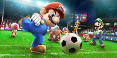 มาดูลุงหนวด มาริโอ เตะบอลในเกม “Mario Sports Superstars”