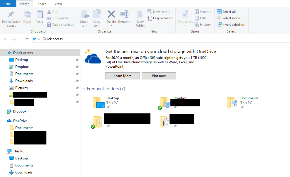 Hard Sale สุด ๆ !! เมื่อ Microsoft เริ่มแสดงโฆษณา OneDrive ใน Windows Explorer