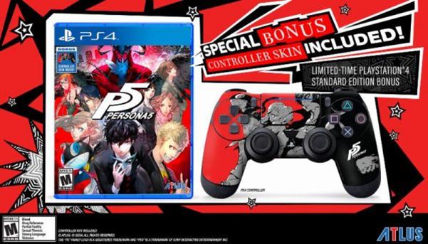 เกม Persona 5 จะมาพร้อมกับสติกเกอร์ ไว้ติดจอย DualShock 4 ลายพิเศษ