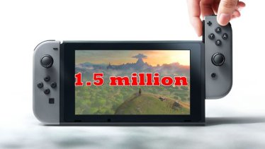 Nintendo Switch ขายทั่วโลกได้เกิน 1.5 ล้านเครื่องแล้ว !!