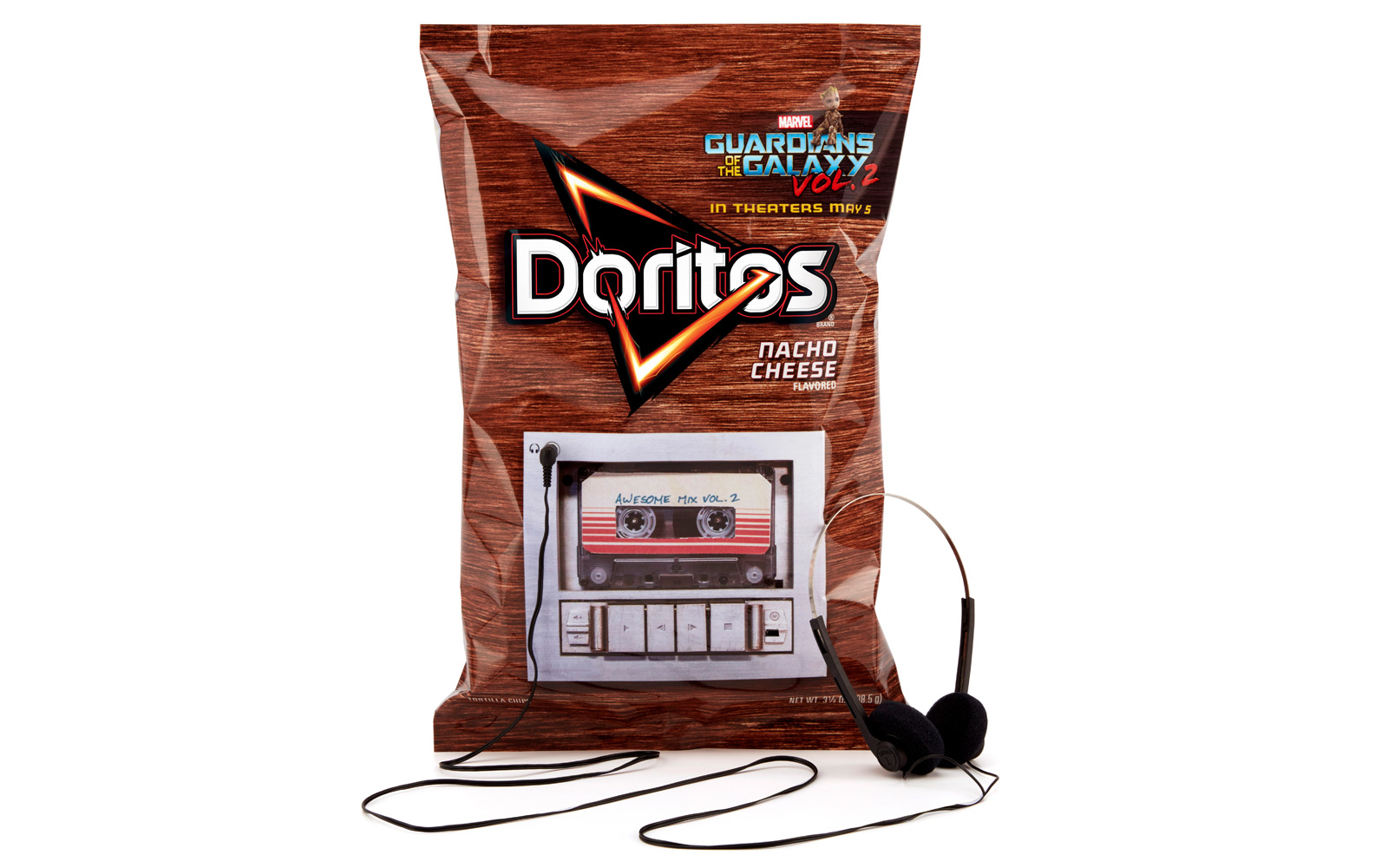 ซองขนม Doritos รุ่นพิเศษ ฟังซาวด์แทร็ก Guardian of Galaxy 2 จากในซองได้ด้วย