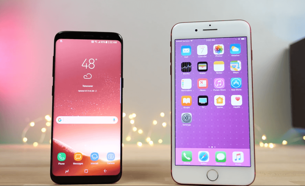 ปะทะสองเรือธง Samsung Galaxy S8 และ iPhone 7 Plus รุ่นไหนจะแรงกว่า มาดูกัน