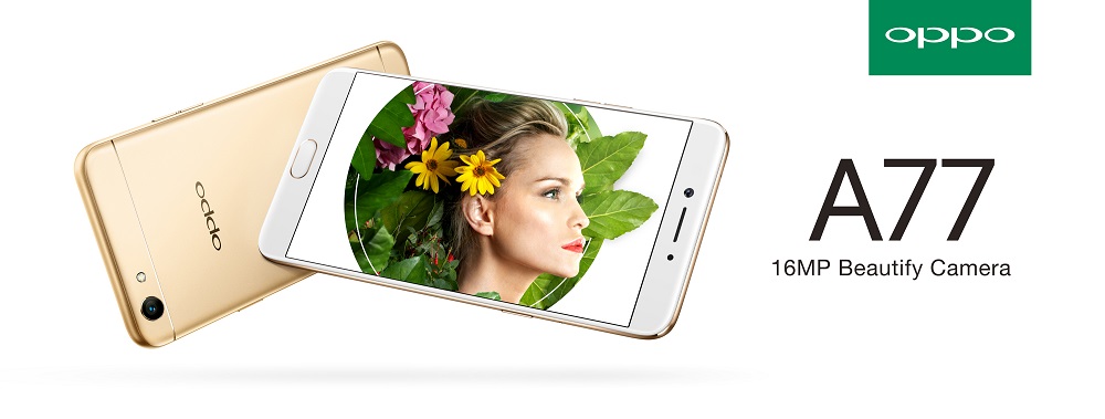 “OPPO A77” เริ่มจำหน่ายในไทยแล้ว ชูกล้องหน้า 16 ล้านพิกเซล พร้อมโหมดหน้าชัดหลังเบลอ