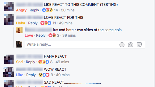 Facebook เพิ่มปุ่ม Reactions ลงในส่วนคอมเมนท์ใต้โพสต์แล้ว