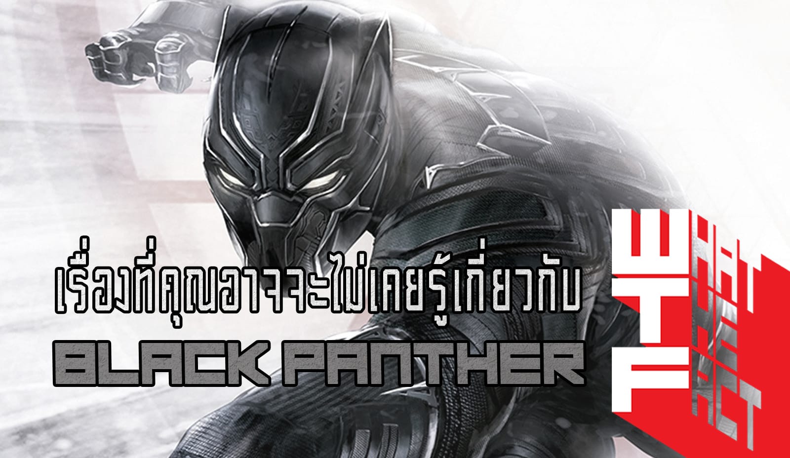 ประวัติและเรื่องที่คุณอาจจะยังไม่เคยรู้เกี่ยวกับ Black Panther ราชาแห่ง Wakanda !!! (MARVRL COMIC)