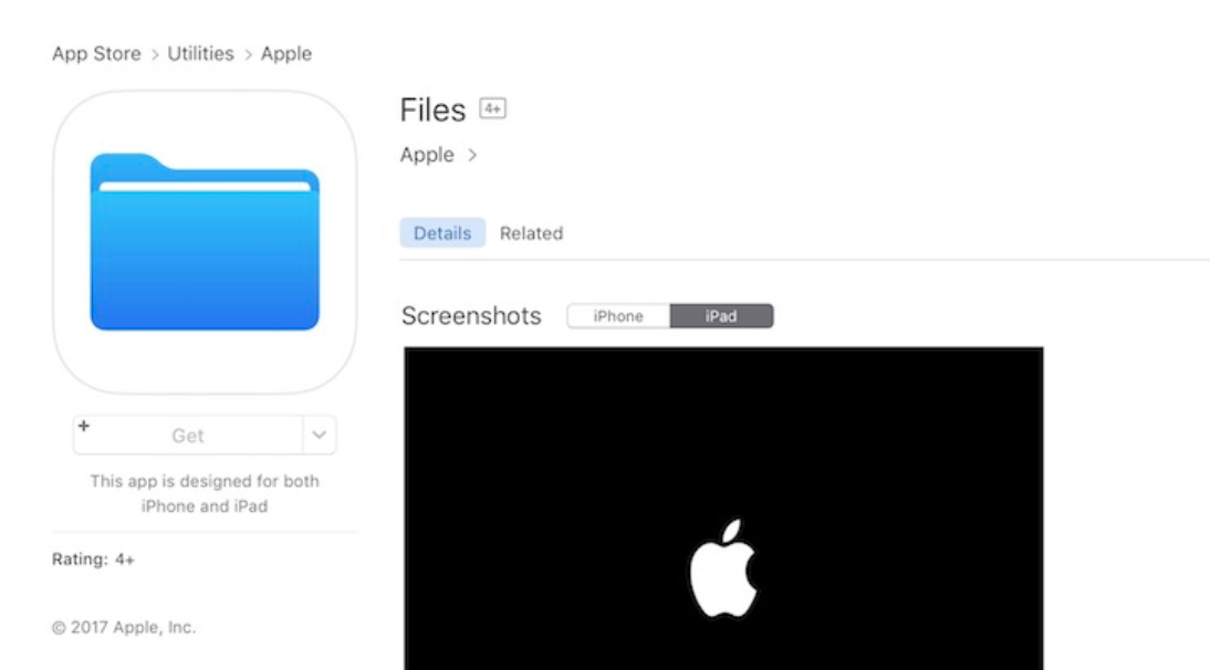 หลุดแอป “Files” ตัวใหม่ของ Apple บน App Store ก่อนงาน WWDC คืนนี้