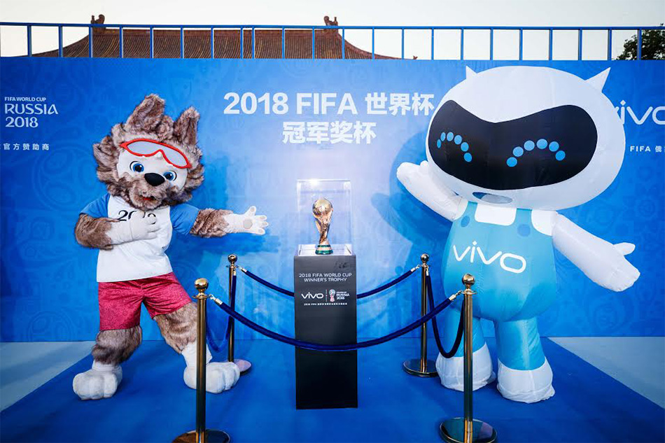 เปิดตัว Vivo เซ็นสัญญาเป็นผู้สนับสนุนหลักฟุตบอลโลก 2018 และ 2022