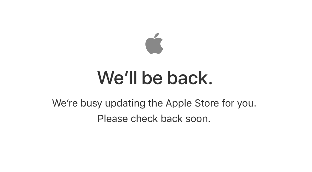 Apple Online Store ปิดให้บริการชั่วคราว คาดมีผลิตภัณฑ์ใหม่แน่นอน!