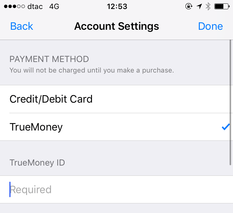 เราสามารถใช้ TrueMoney Wallet ซื้อแอป เพลง หนัง จาก iTunes แบบไม่ต้องมีบัตรเครดิตได้แล้ว