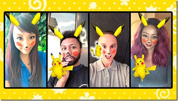 app Snapchat เปิดฟิลเตอร์ Pokemon ที่ทำให้คุณกลายเป็น ปิกาจู !!