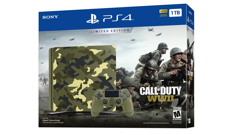 เปิดตัวเครื่อง PS4 ลายพราง จากเกม Call Of Duty: WW2