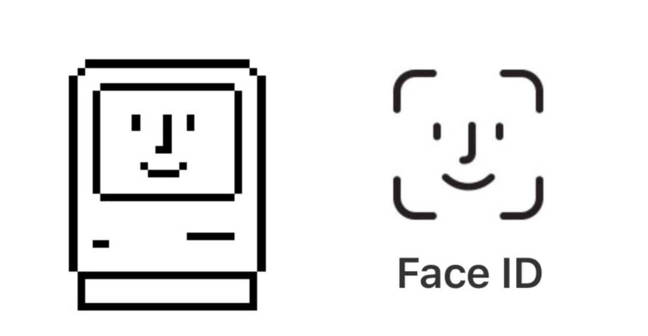 เผยที่มาโลโก้ Face ID มาจากไอคอน Happy Mac ในเครื่อง Macintosh ยุค 80