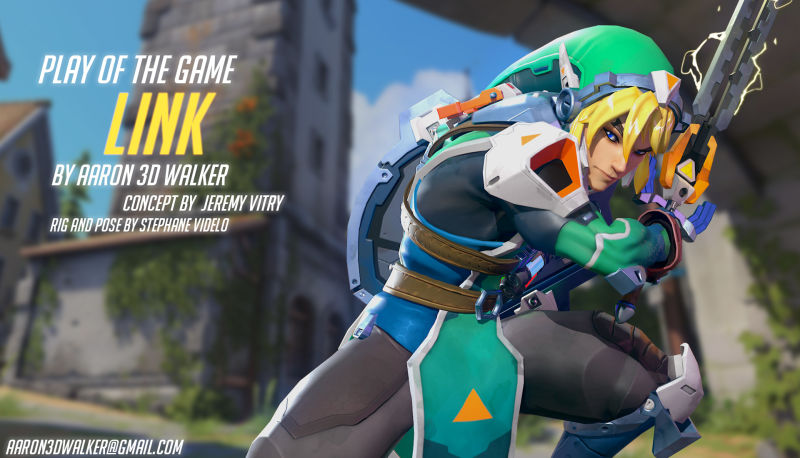 Link จากเกม Zelda โผล่ในเกม OverWatch (แฟนเกมทำเอง)