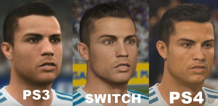 เทียบกันชัดๆกราฟิกเกม Fifa 18 บน PS4 , Nintendo Switch และ PS3