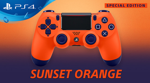 Sony เปิดตัวจอยเกม Dualshock 4 สีส้มสดใส !!