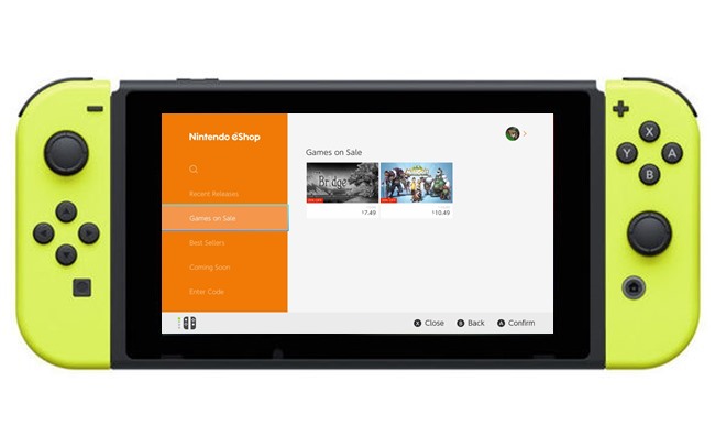 ปู่นินเพิ่มเมนู ลดราคาเกม บน e-shop ของ Nintendo Switch