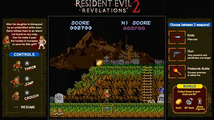 เกมมาไคมูระ กลับมาอีกครั้งเป็นมินิเกมแถมฟรี ในเกม Resident Evil: Revelations