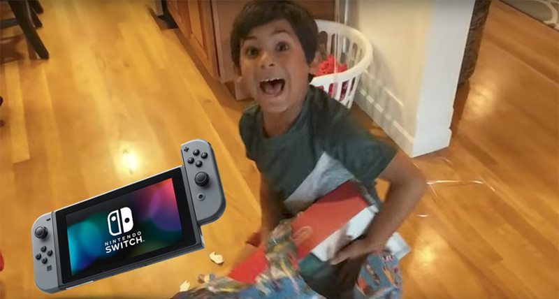 มาดูกันว่าหนูน้อยวัย 7 ขวบจะดีใจแค่ไหนเมื่อถูกเซอร์ไพรส์ ด้วย Nintendo Switch