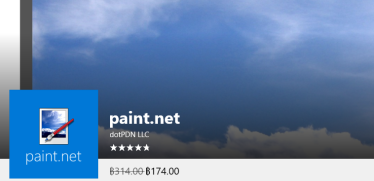 Paint.NET โปรแกรมแต่งภาพฟรี ปล่อยบน Windows Store แต่ไม่ฟรี?