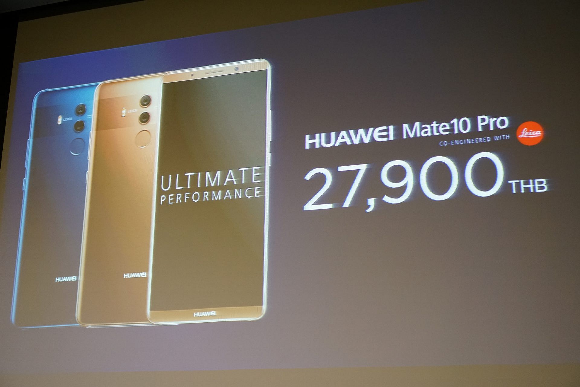 Huawei Mate 10 Pro เปิดจอง 18-26 พ.ย. แถมสายรัดข้อมือสุขภาพและ Dock รวม 6,000 บาท