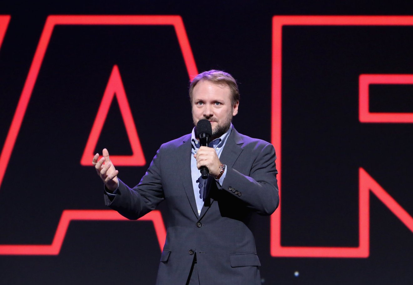 ANAHEIM, CA - JULY 15:  Director Rian Johnson of STAR WARS: THE LAST JEDI took part today in the Walt Disney Studios live action presentation at Disney's D23 EXPO 2017 in Anaheim, Calif.STAR WARS: THE LAST JEDI will be released in U.S. theaters on December 15, 2017.  (Photo by Jesse Grant/Getty Images for Disney)