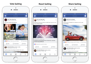 Facebook เตรียมลด Reach โพสต์ “ดัก เรียกคนกด Like กด Share” รับปี 2018