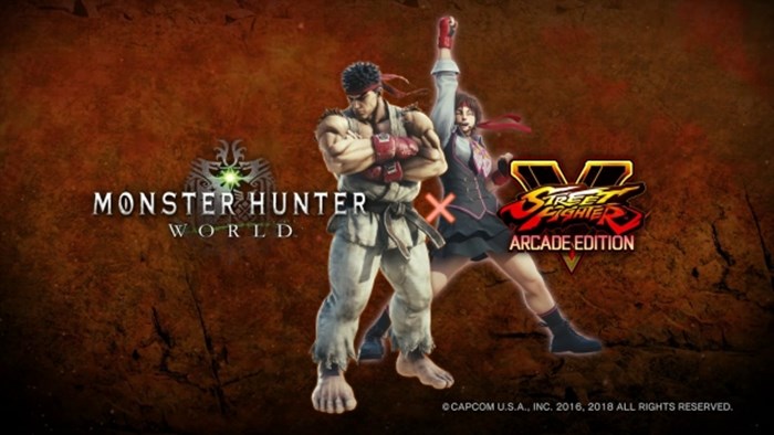 พบตัวละครจากเกม Street Fighter โผล่ล่าแย้ในเกม Monster Hunter World