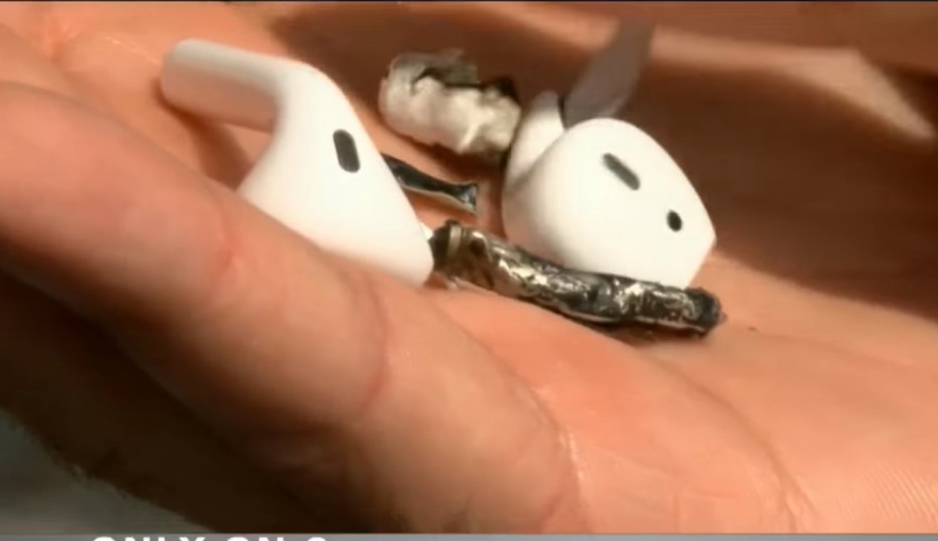 Apple งานเข้า! เกิดเหตุ AirPods ไหม้จนเปลือกนอกละลาย!!