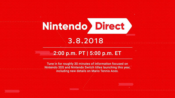นินเทนโดเตรียมจัดงาน Nintendo DIrect วันที่ 8 มีนาคม นี้