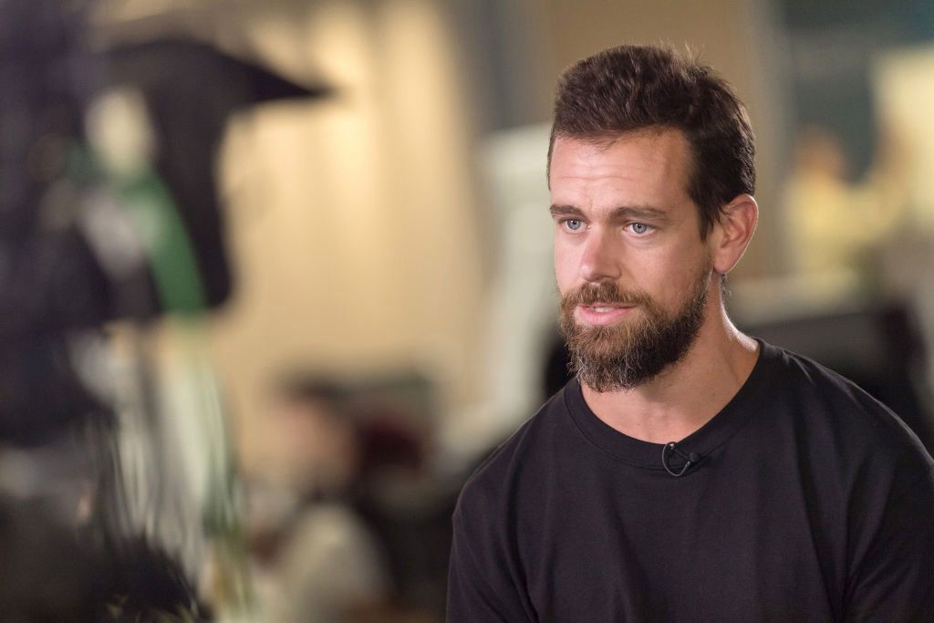 Jack Dorsey, chief executive officer and co-founder of Square Inc., speaks during a Bloomberg Television interview in San Francisco, California, U.S., on Wednesday, Aug. 2, 2017. Dorsey discussed earnings, sources of new growth, and his outlook for the company. Photographer: David Paul Morris/Bloomberg via Getty Images