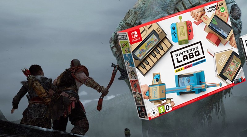 ของเล่นกระดาษ Nintendo Labo ขายดีแซง God Of War ในญี่ปุ่น